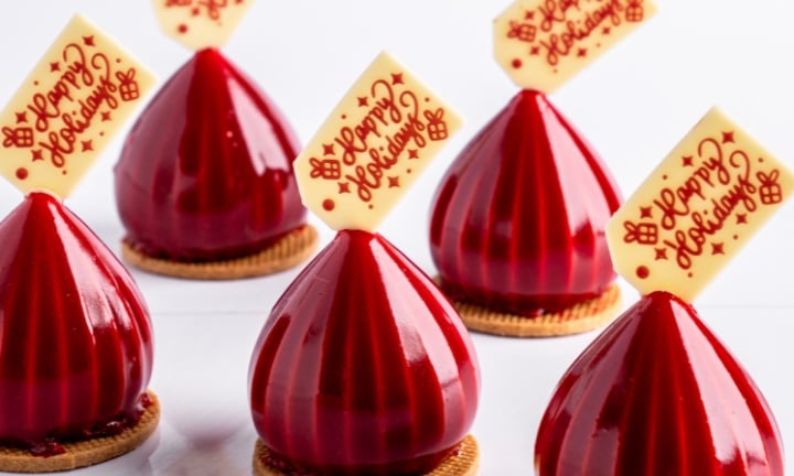 Elegance of Christmas chocolate decorations